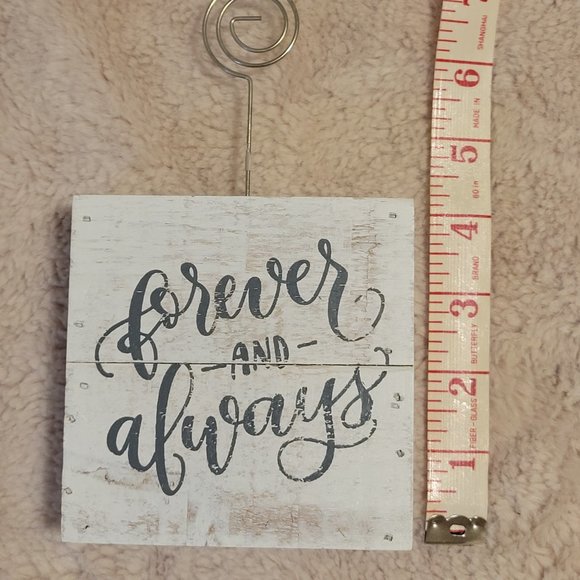 "Forever and Always" 4 by 4 inch Photo Holder - Picture 5 of 5